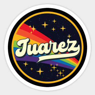 Juarez // Rainbow In Space Vintage Style Sticker